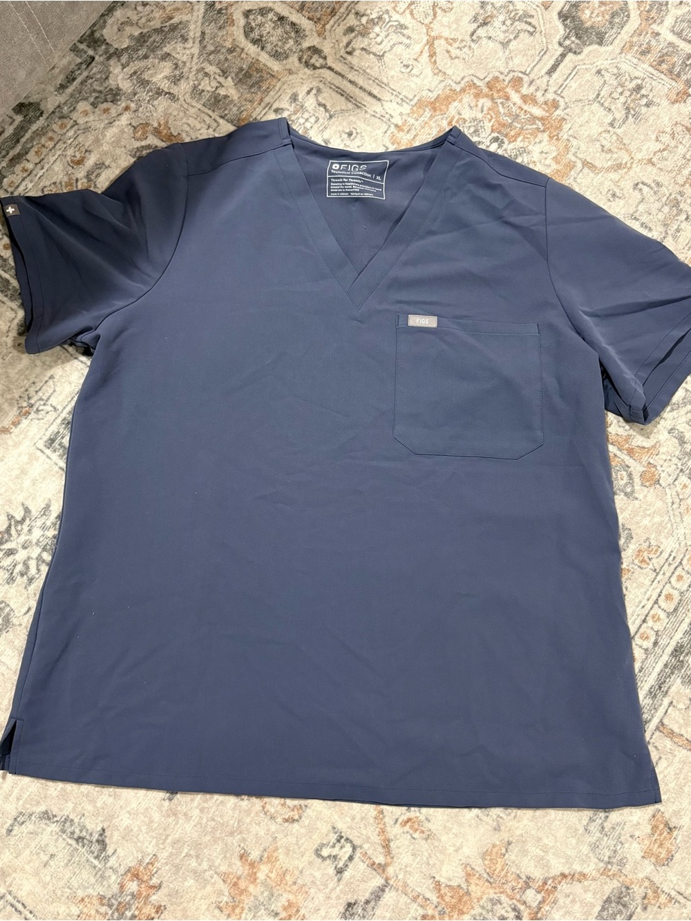 FIGS Catarina One Pocket Scrub Shirt - Space Navy